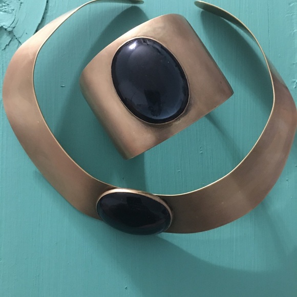 Audrey Shenik vintage brass set